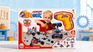 Junior Block 286-Piece Construction Set with Power Drill