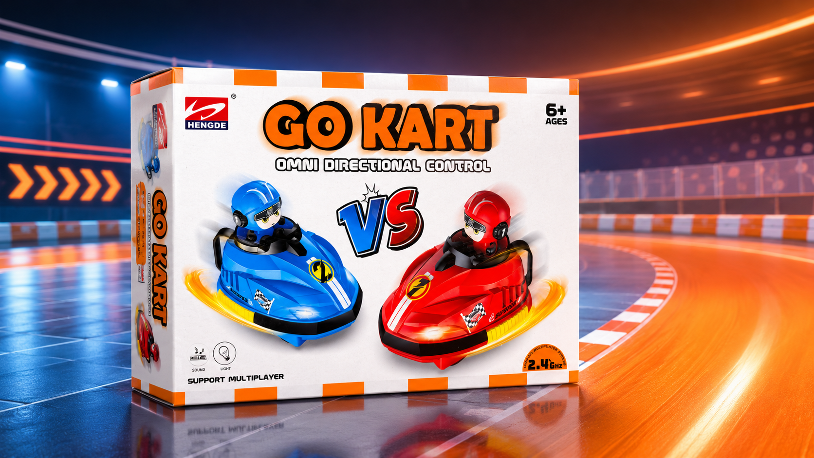 Two-Player Go Kart RC Racing Set - Image 3