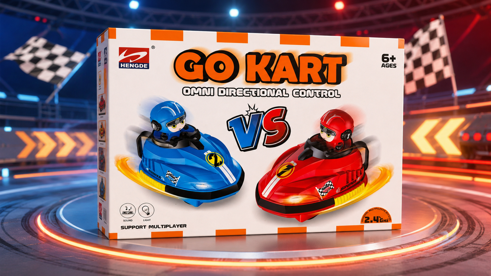 Two-Player Go Kart RC Racing Set - Image 2