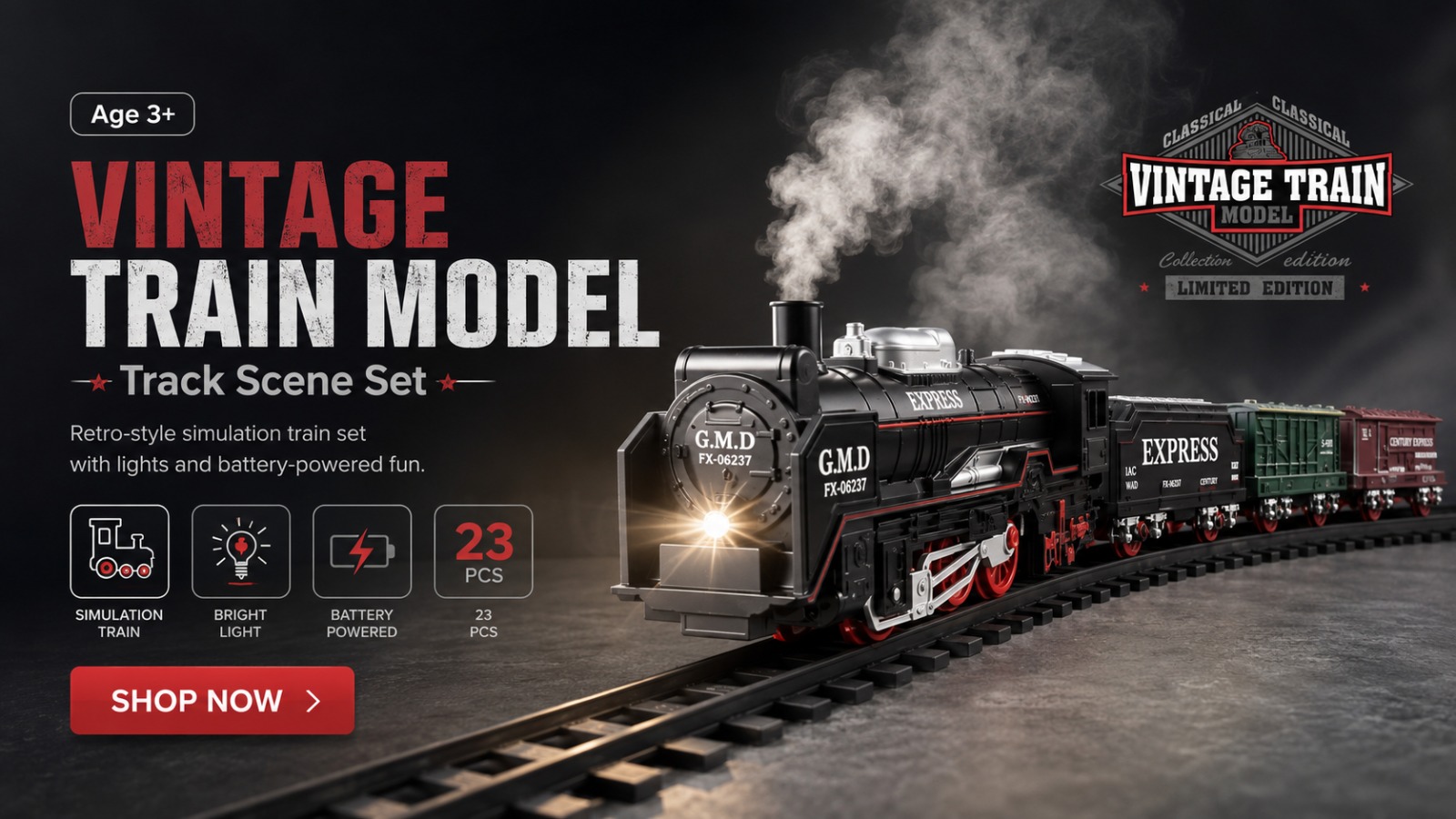 Vintage Train Model