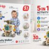 Bibi-inn 5-in-1 Activity Walker, Ride-On and Scooter