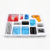 Playstan Junior Block Builder Set parts tray with blocks, bolts and toy drill
