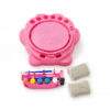 Playstan Pottery Machine Creative Play Set in pink with clay, paints and sculpting tools