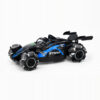 Playstan Formula Drift RC Car in black and blue with omni-directional drift wheels