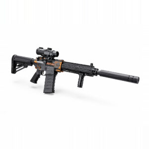 Playstan M416 Elite Blaster — full-size tactical toy blaster with scope and collapsible stock