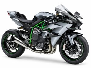 Alternative view of Kawasaki Ninja H2 1:8 Diecast Model