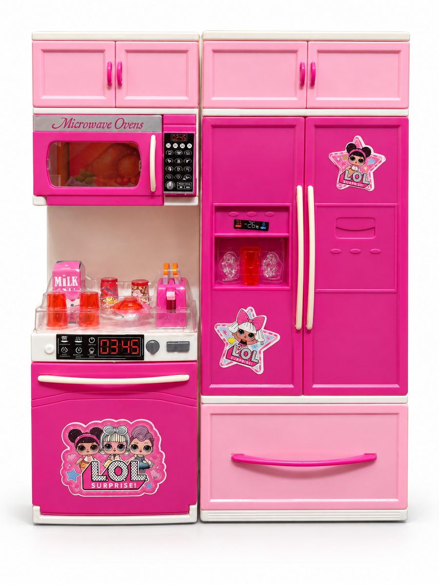 Two-Piece Kitchen and Fridge Playset
