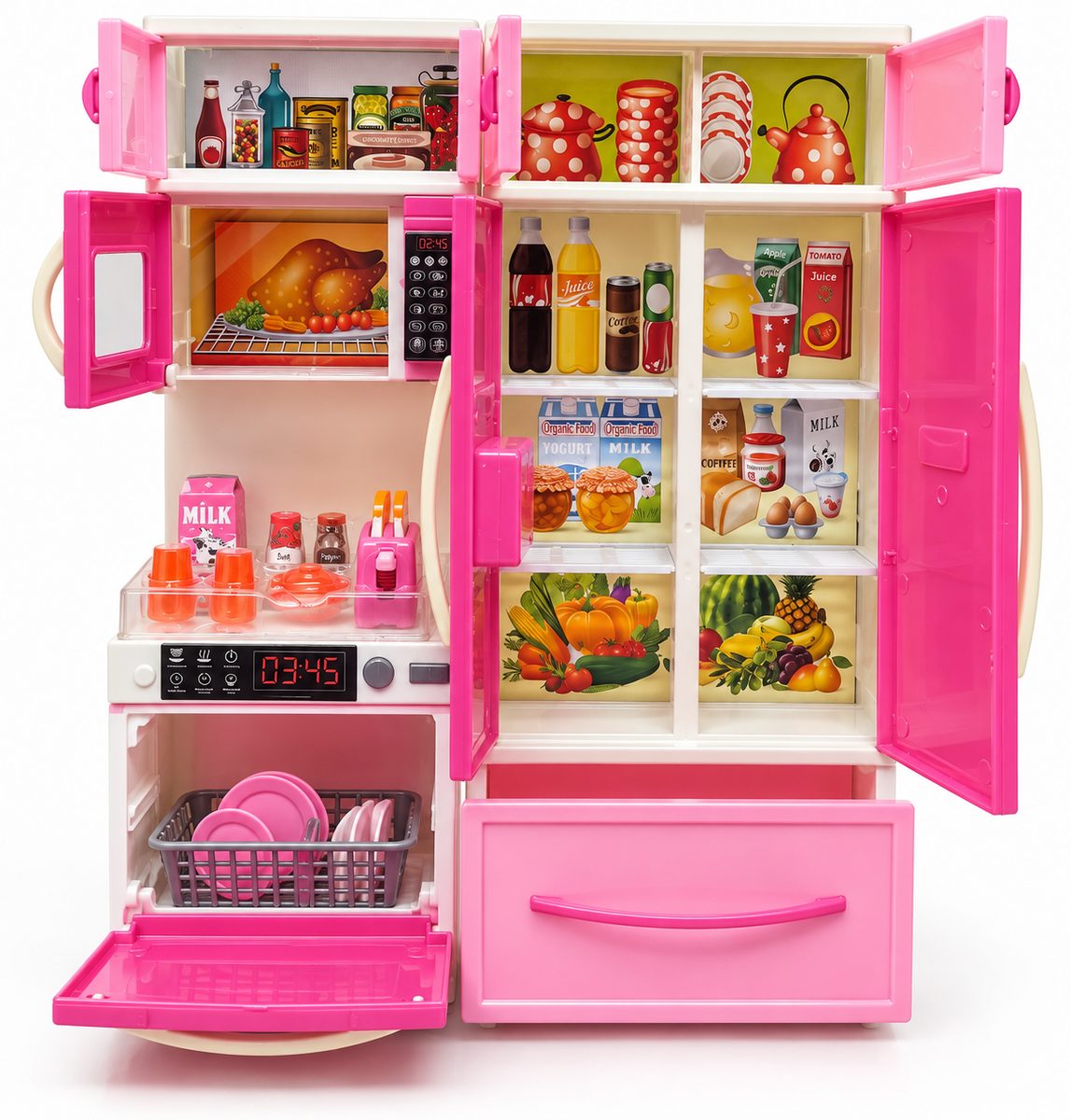 Two-Piece Kitchen and Fridge Playset - Image 2