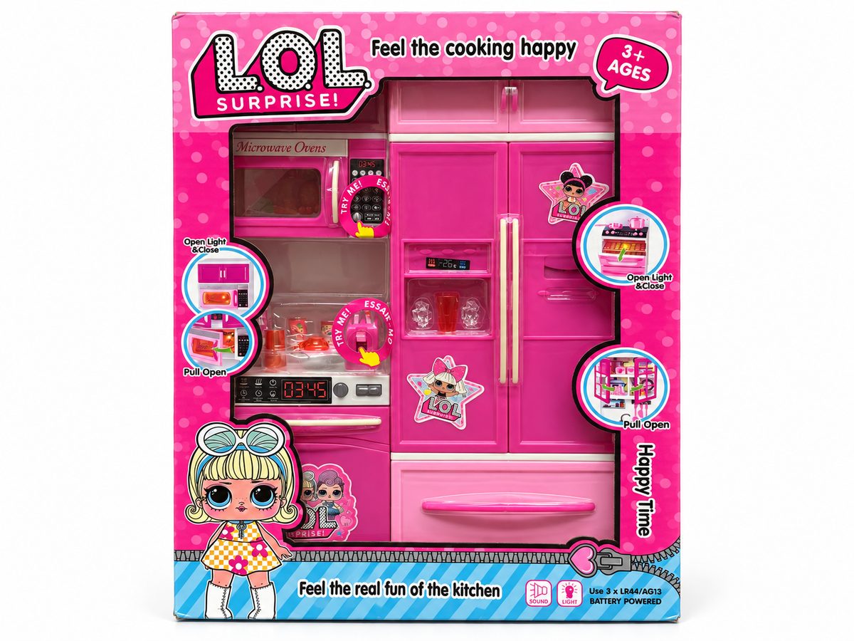 Two-Piece Kitchen and Fridge Playset - Image 4
