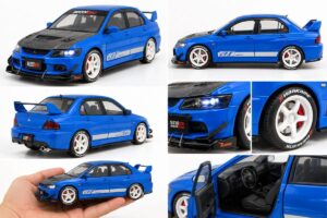 Alternative view of Mitsubishi Lancer Evolution IX 1:24 Diecast Model Car
