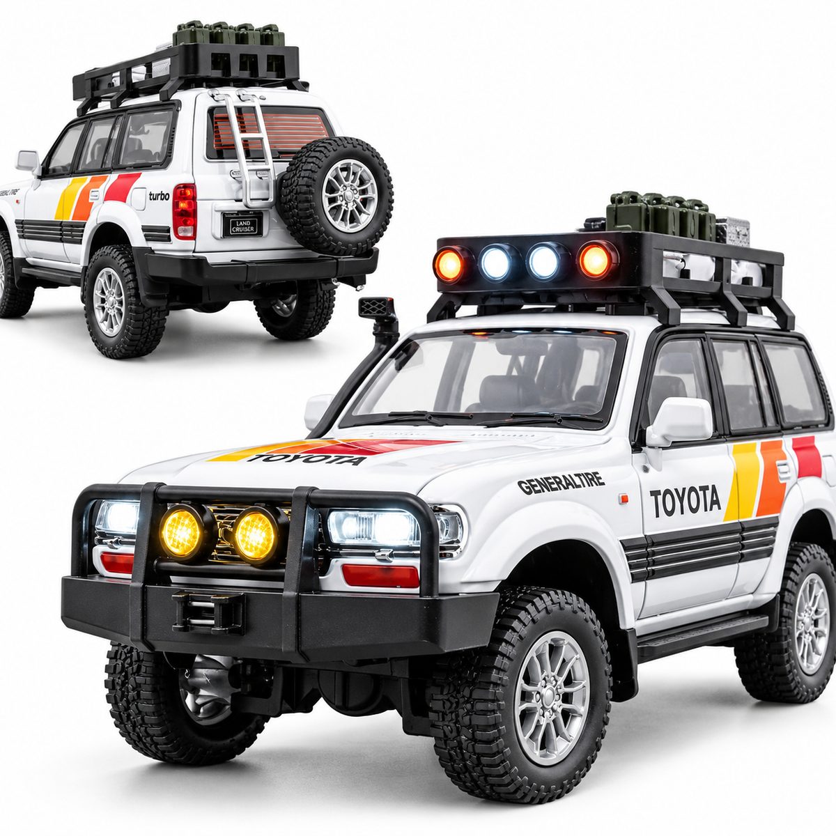 Toyota Land Cruiser 80 Series 1:24 Diecast Model - Image 3