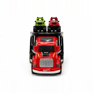 Playstan Hot Wheels Trailer Truck front view showing the cab and loaded trailer