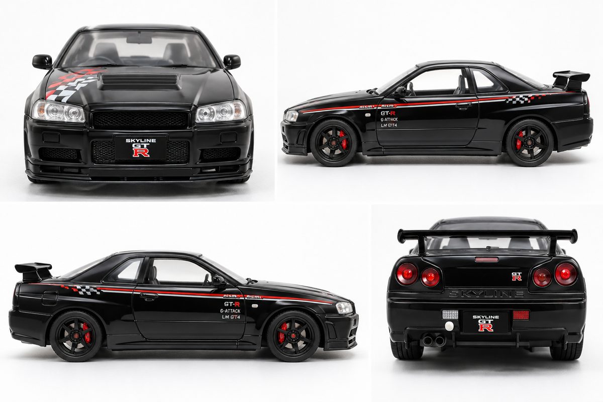 Nissan Skyline GT-R R34 1:24 Diecast Model Car - Image 3