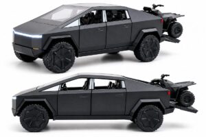 Tesla Cybertruck with ATV 1:24 Diecast Model
