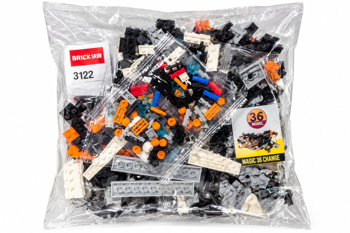 Black Supercar Building Blocks Set — 256+ Pieces, 36 Models in 1 (Architect 3122) - Image 4
